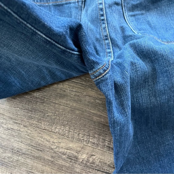 Frame Sweetzer High Water Cropped Jean Wide Leg Flare Stretch Sailor Pants 24 - Picture 10 of 17